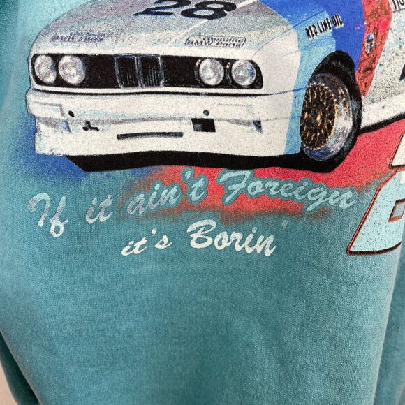 Pacsun Auto Racing Sweatshirt Top Unisex M Foreign Stock Car Graphic Fleece #28 - Picture 7 of 11